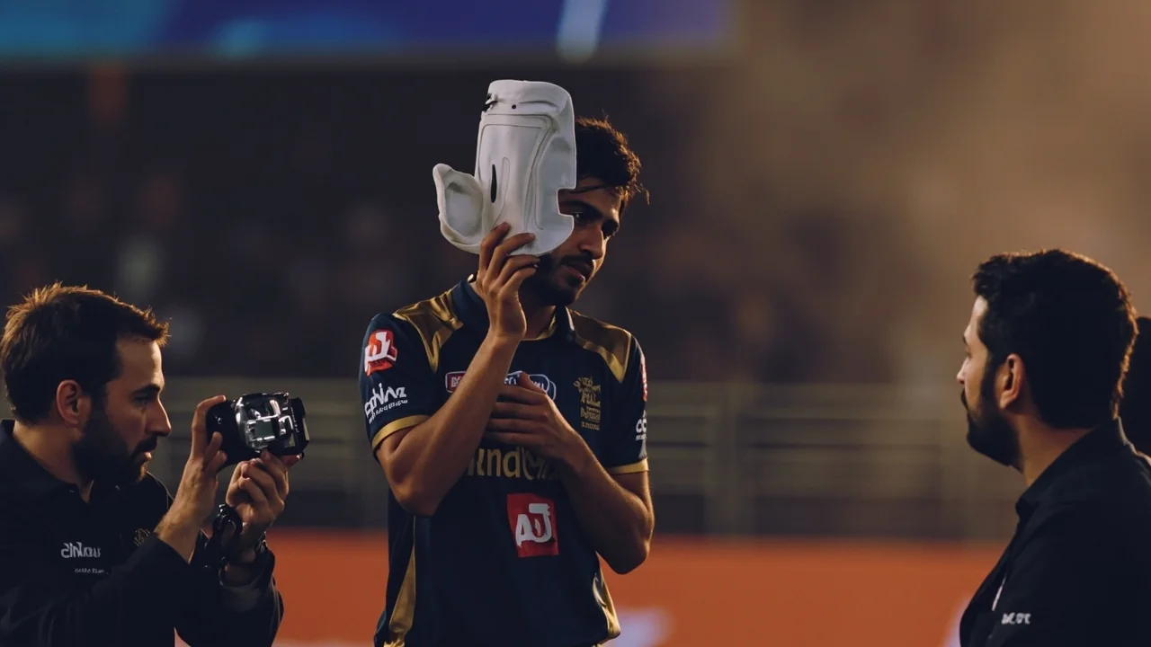 Spinners running through the middle overs at Eden Gardens as the floodlights take over during an IPL 2026 fixture between KKR and SRH