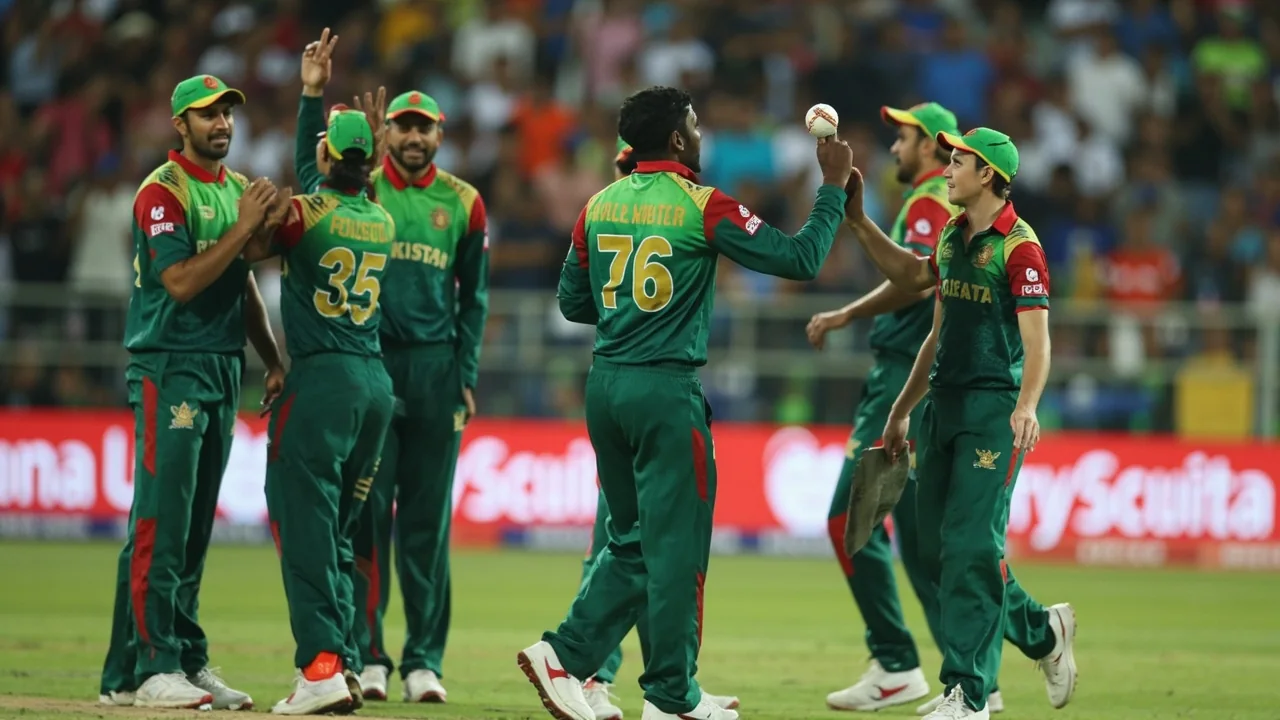 Spinners running in tandem at Dambulla as the field spreads for a slower-ball T20I dismissal